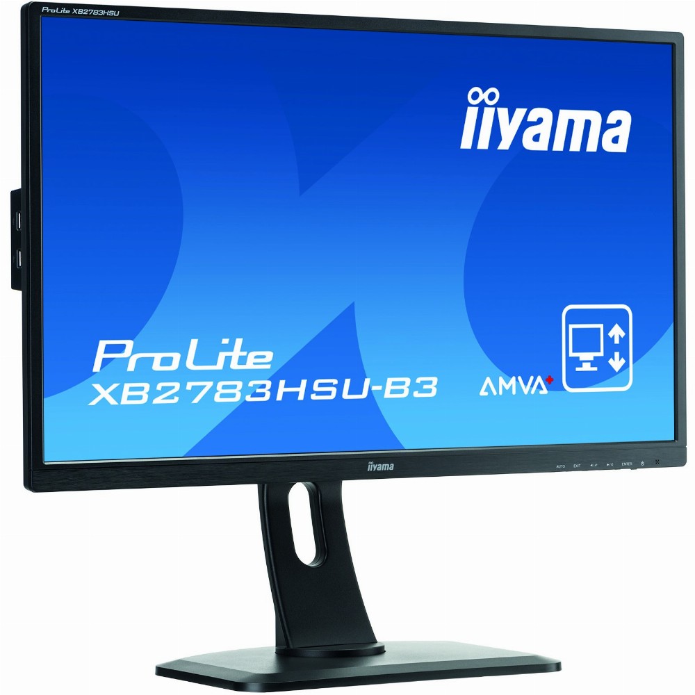 68,6cm/27" (1920x1080) Iiyama ProLite XB2783HSU-B3 Full HD 4ms VGA HDMI USB LS DP black