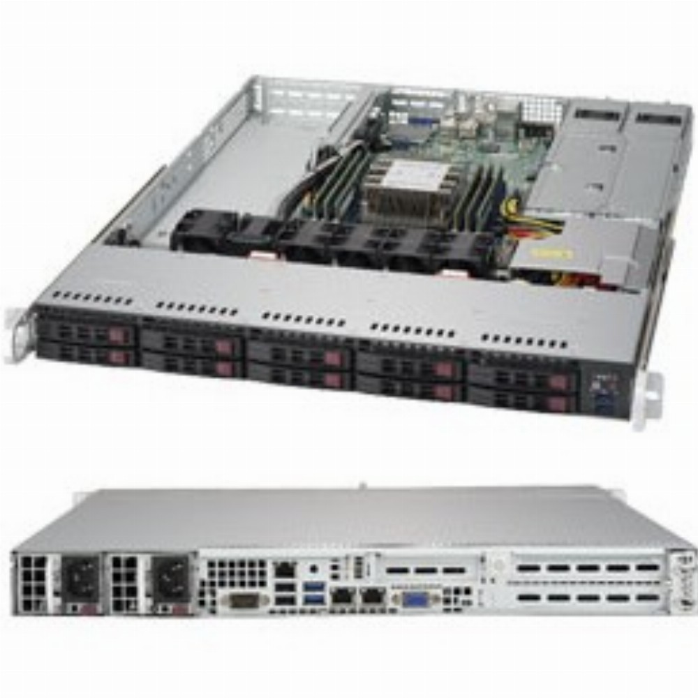 Barebone Server 1 U Single 3647; 10 Hot-swap 2.5"; 500W; SuperServer 1019P-WTR