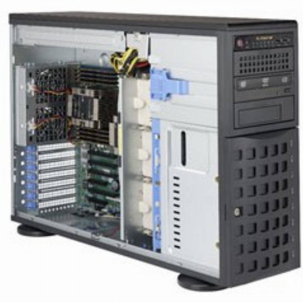 Barebone Server 4 U/Tower Dual 3647; 8 Hot-swap 3.5"; 1280W Redundant Platinum; SuperServer 7049P-TR