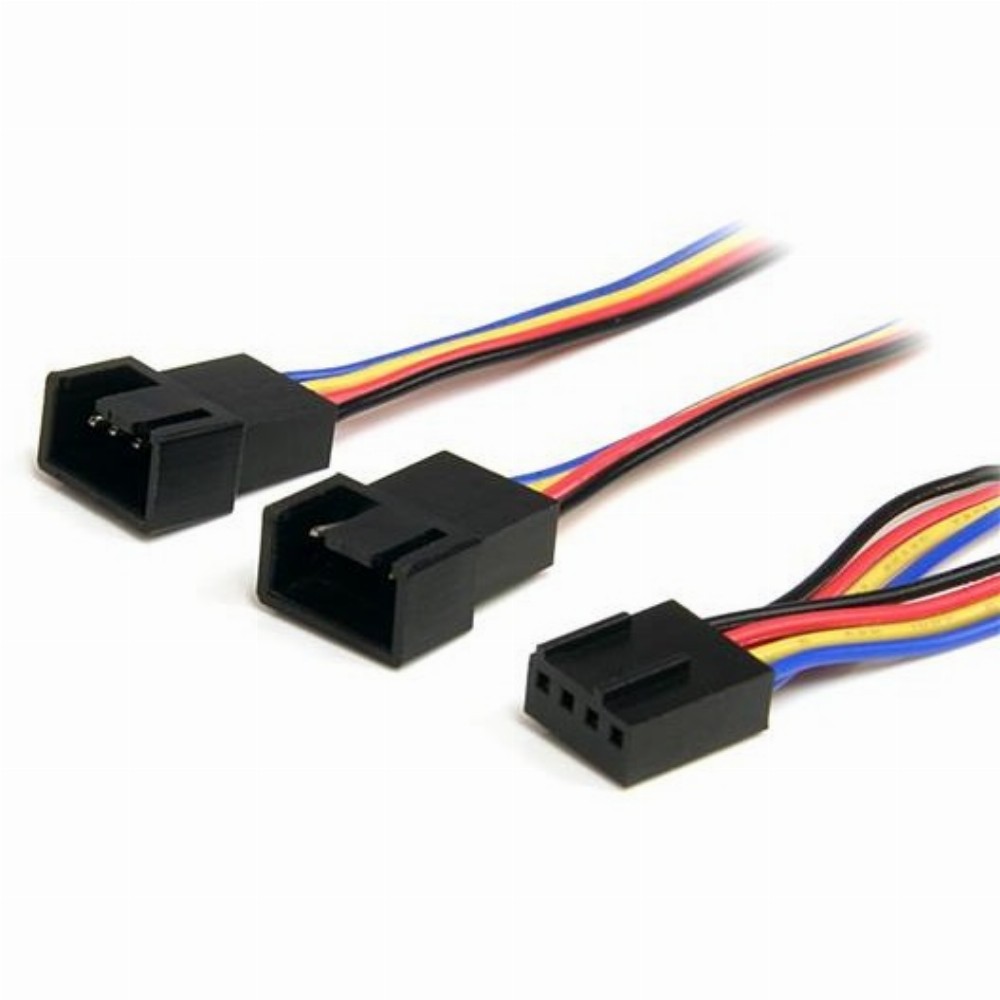 StarTech.com 30cm Y-Kabel für Lüfter - 4 Pin PWM Splitter Kabel Bu/St.