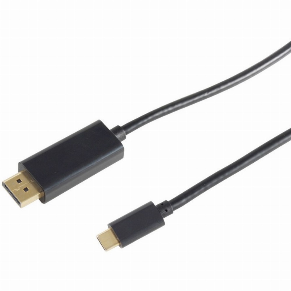 KAB USB C > Displayport Stecker (4K 60Hz) 3 m schwarz
