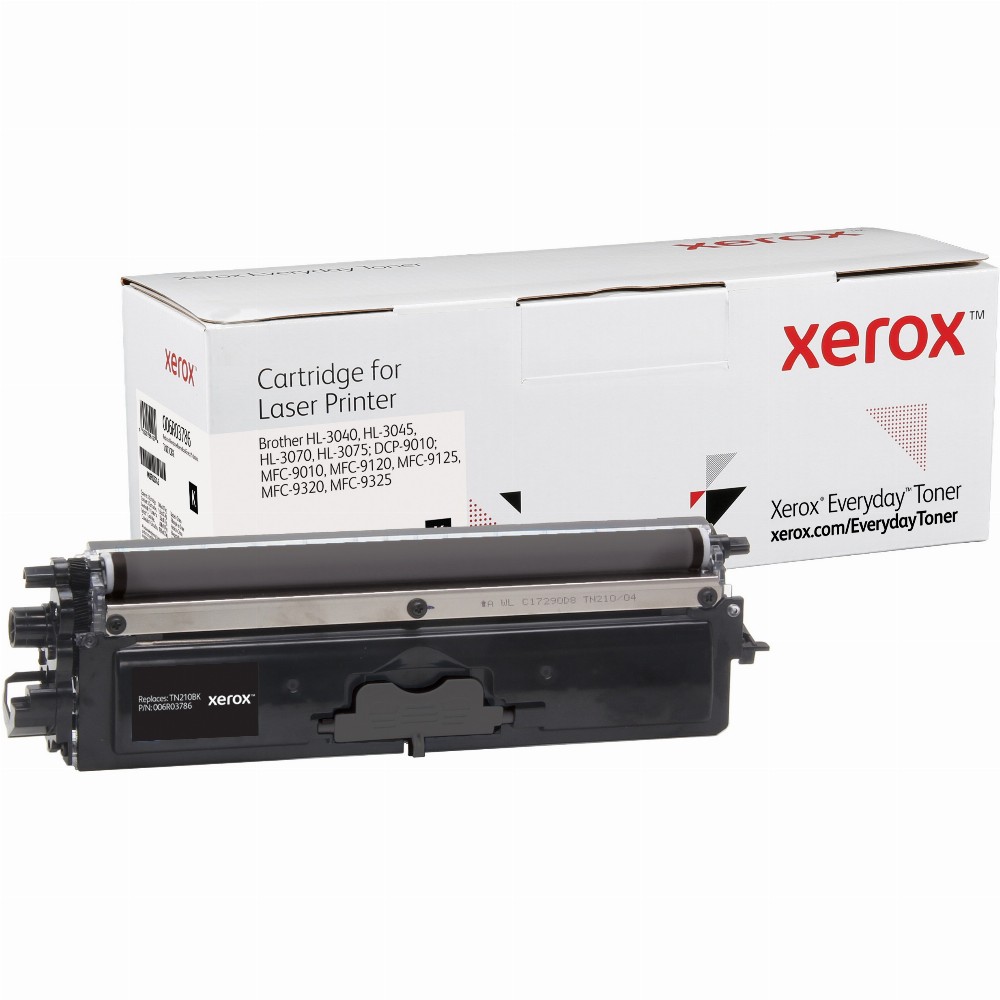 TON Xerox Everyday Toner Black cartridge equivalent to Brother TN230BK for use in: Brother HL-3040, HL-3045, HL-3070, HL-3075; DCP-9010; MFC-9010, MF5