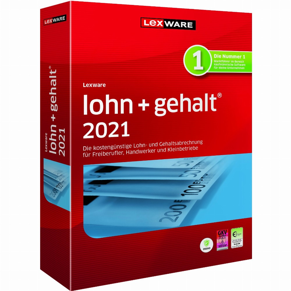 Lexware Lohn+Gehalt 2021 - 1 Device, 1 Year - ESD-Download ESD