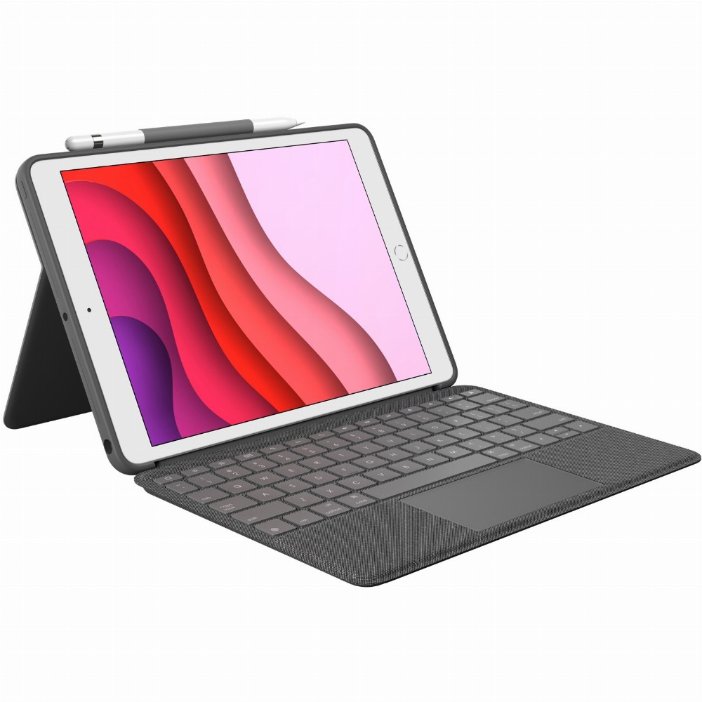 Logitech Combo Touch Tastatur Trackpad Apple iPad 10,2-10,5'' (7. Gen.) Gray