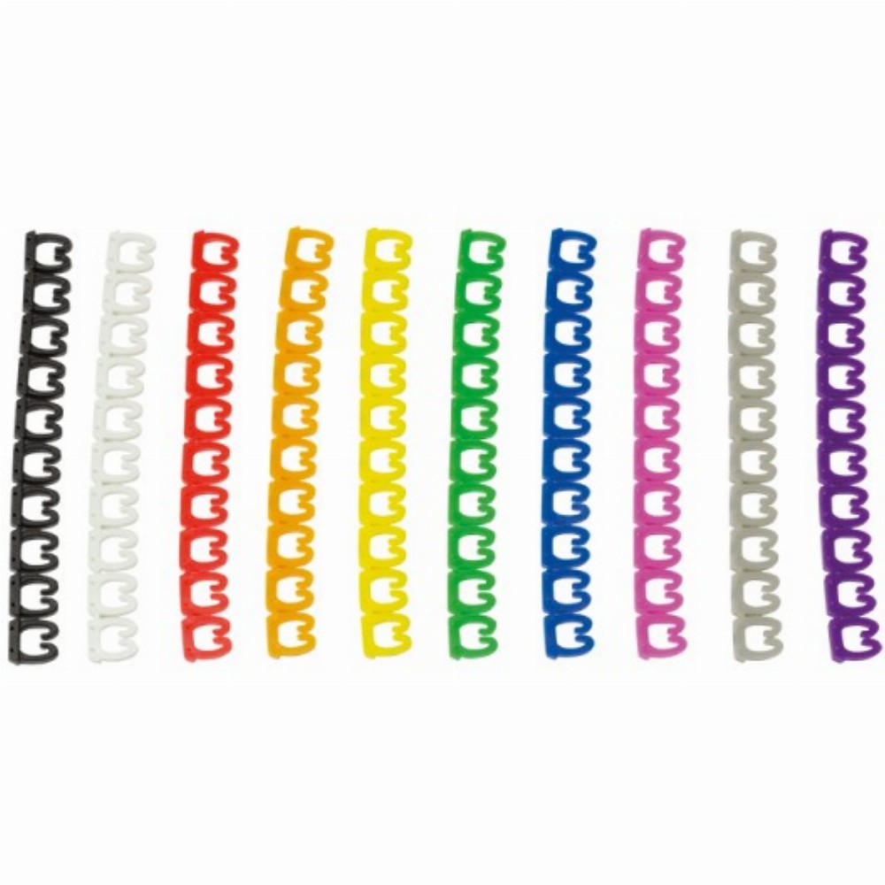 Management Kodierungsringe für Patchkabel SET 100 Stück/10 Farben LogiLink