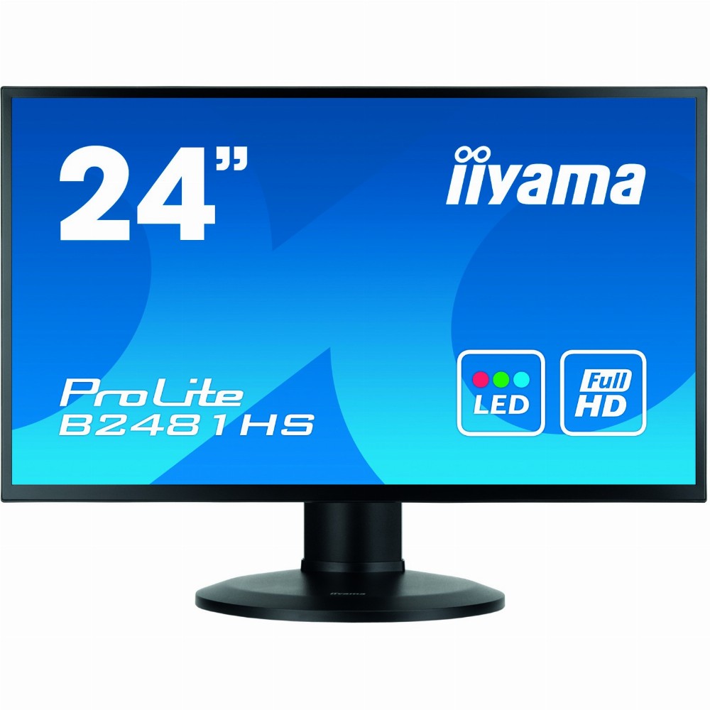 60cm/24" (1920x1080) Iiyama XB2481HS-B1 HDMI DVI VGA LS black