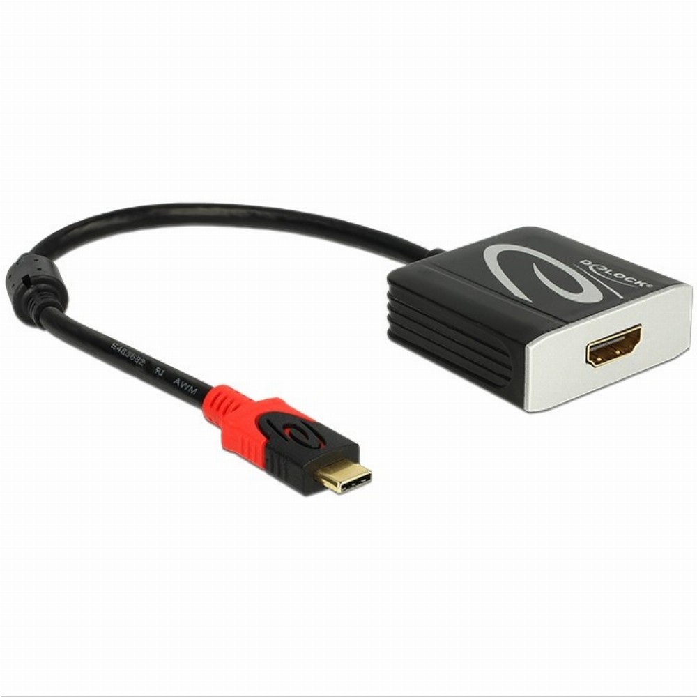 KAB USB C > Adapter HDMI Buchse (4K 60Hz) schwarz Delock