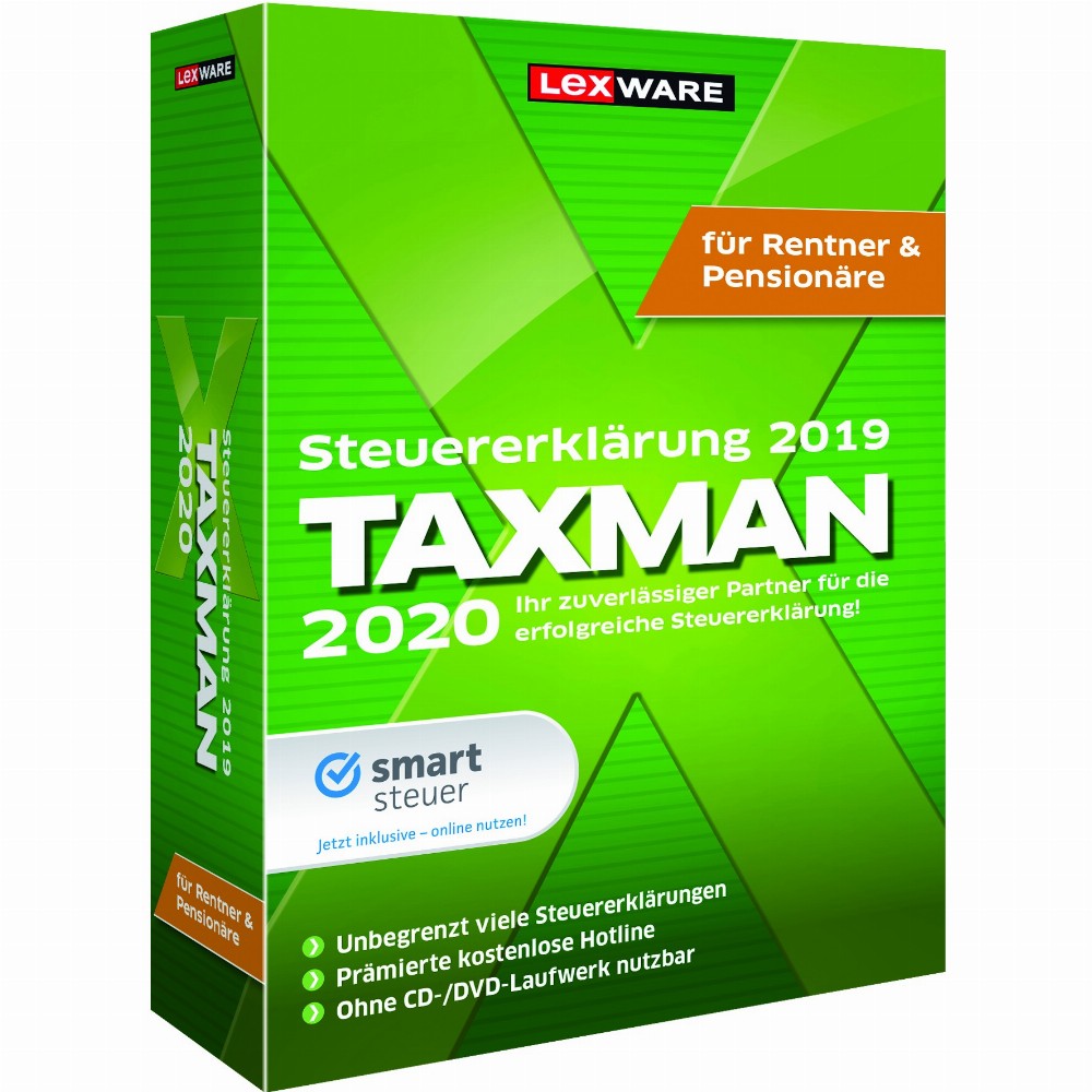Lexware Taxman 2020 für Rentner&Pensionäre - 1 Device - ESD-Download ESD