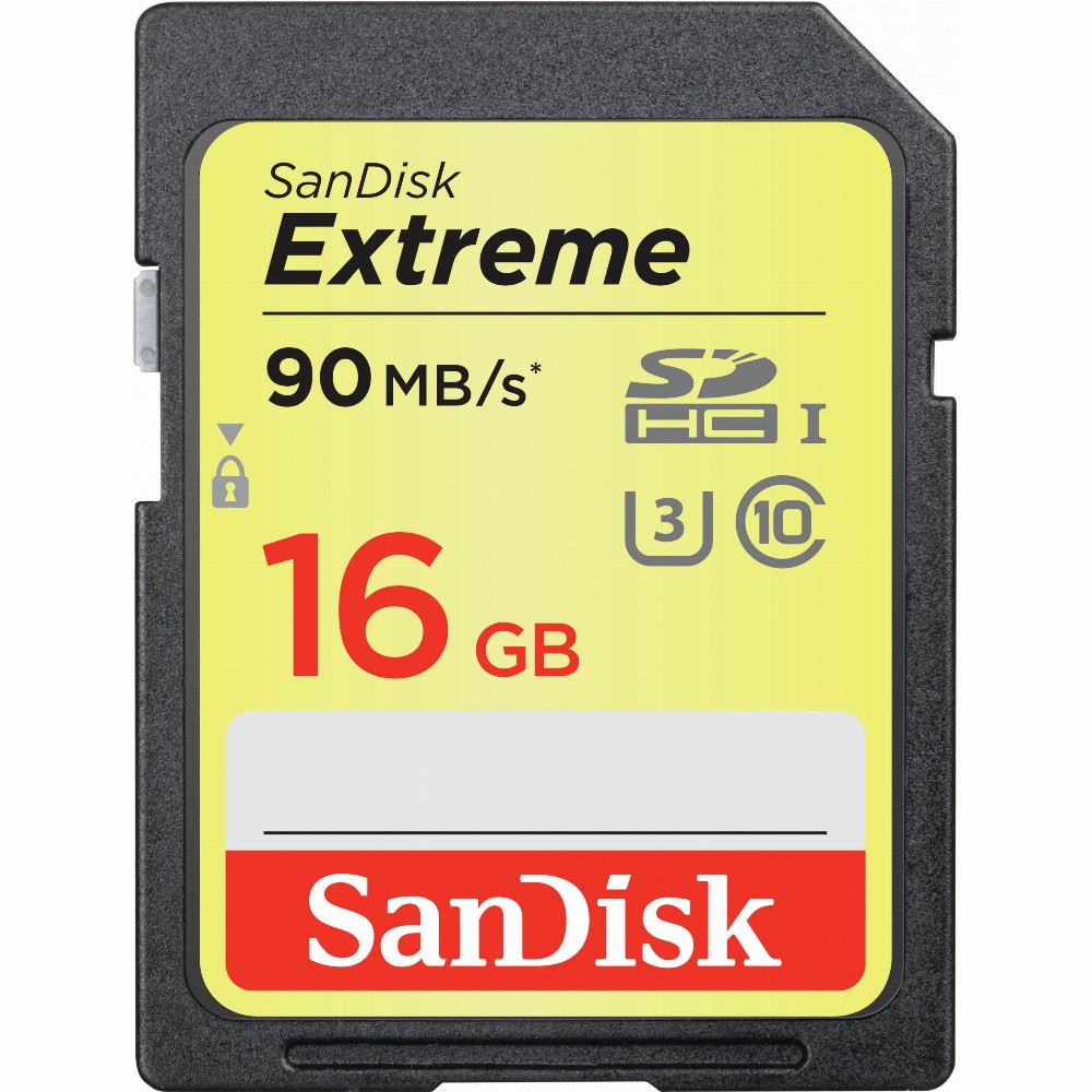 16GB SanDisk Extreme SDHC 90MB/s