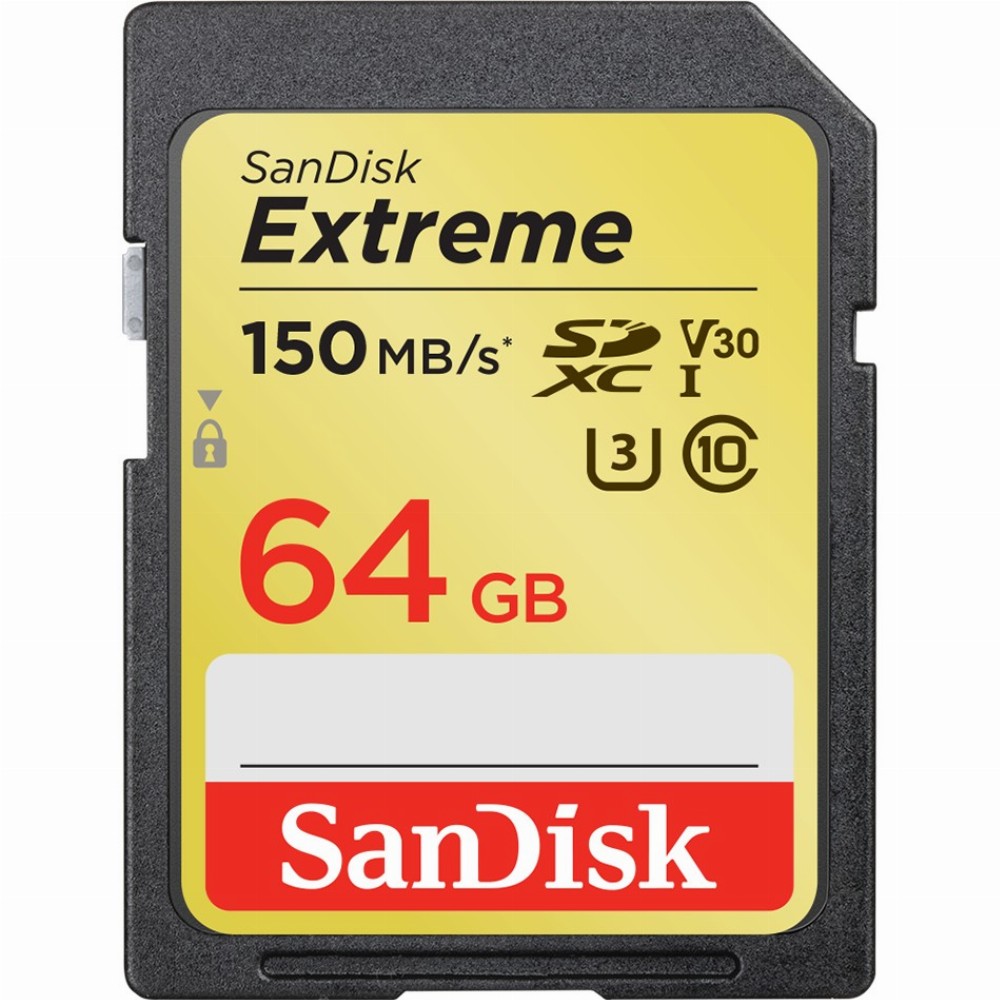 64GB SanDisk Extreme SDXC 150MB/s