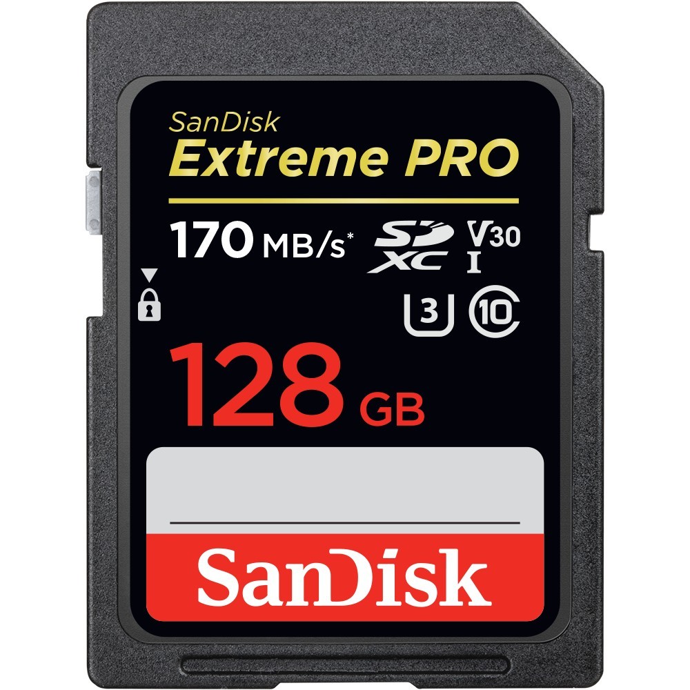 128GB SanDisk Extreme Pro SDXC 170MB/s