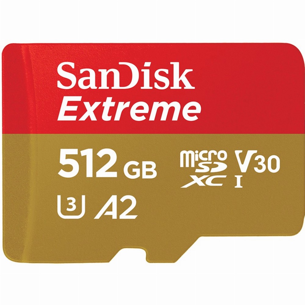 512GB SanDisk Extreme MicroSDXC 160MB/s +Adapter