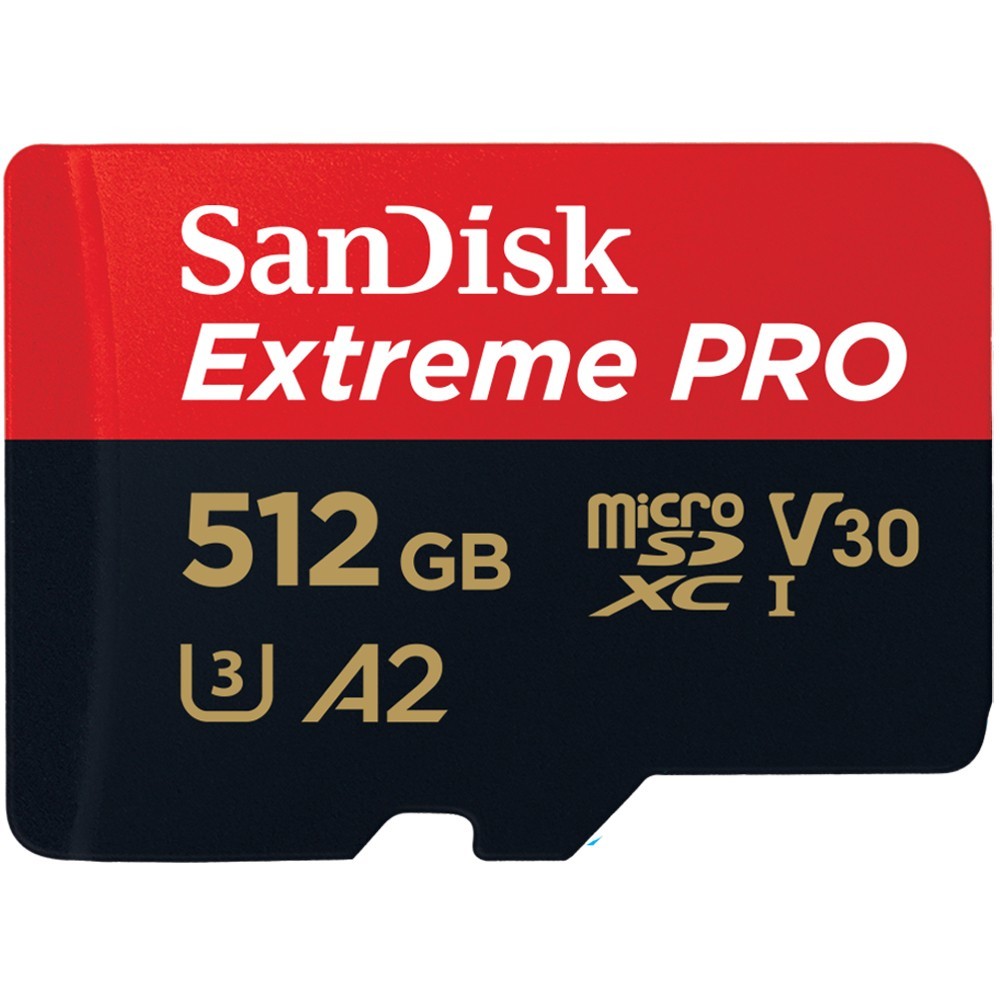 512GB SanDisk Extreme Pro MicroSDXC 170MB/s +Adapter