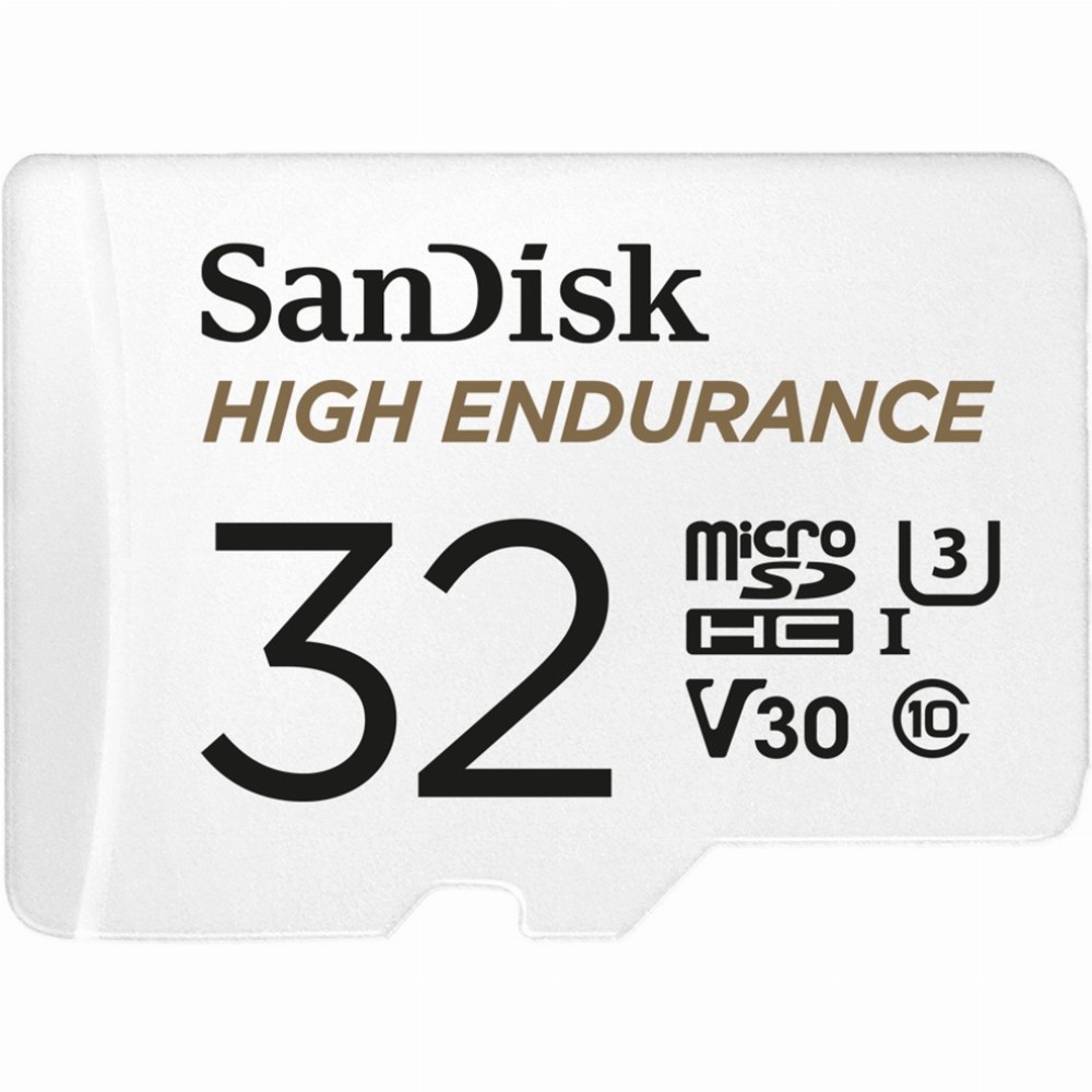 32GB SanDisk High Endurance MicroSDHC 100MB/s +Adapter