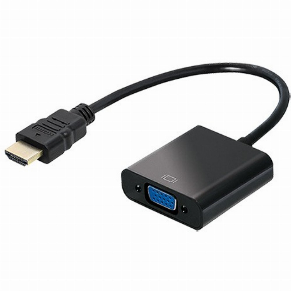 HDMI > VGA + 3,5mm Stereo (ST - BU) Adapter black