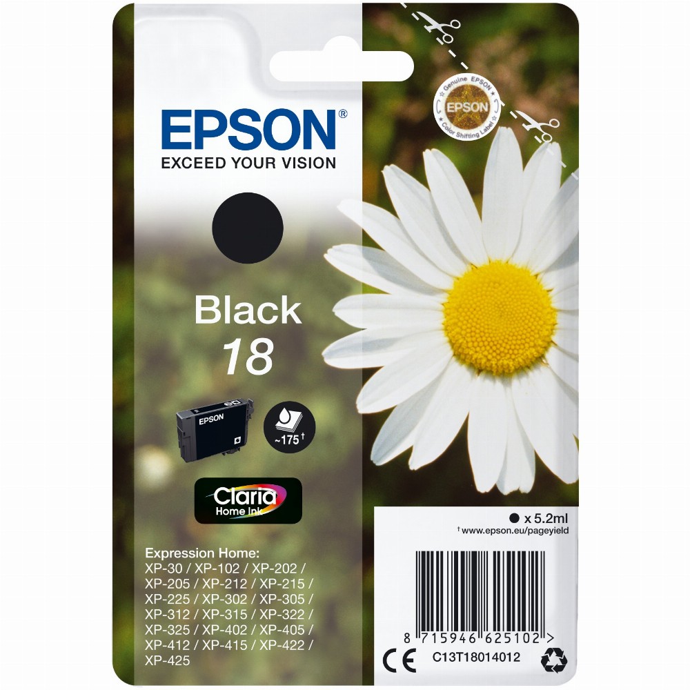 TIN Epson T18014012 black NEUE VERPACKUNG