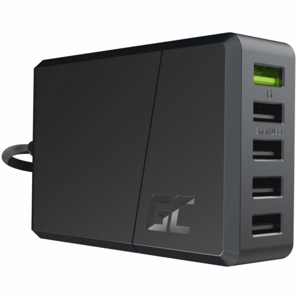 Ladegerät GreenCell Charge Source 5xUSB Smart/Ultra Charge 52W Black