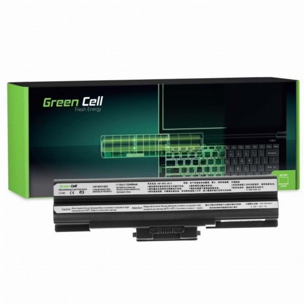 GreenCell für Sony Vaio VGP-BPS13 VGP-BPS21 (black) / 11,1V 4400mAh