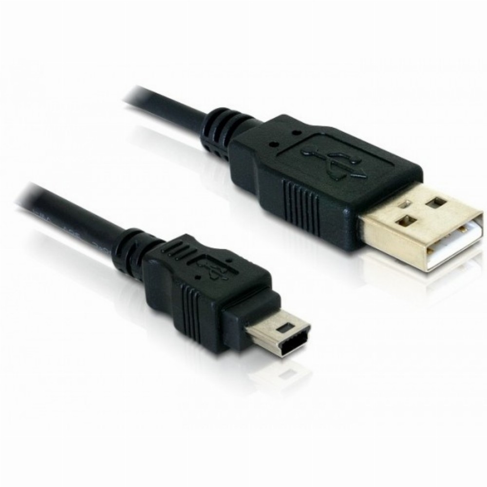 USB 2.0 A - B mini (Stecker - Stecker) 1,5m Delock