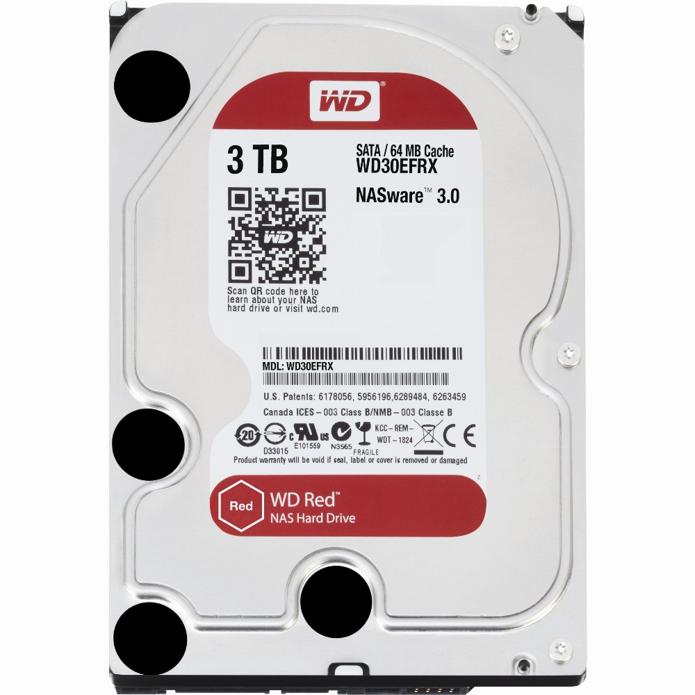 3TB WD WD30EFRX Red Plus NAS 5400RPM 64MB