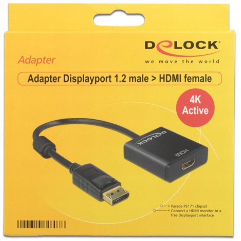 DisplayPort > HDMI (ST - BU) Adapter Delock Aktiv