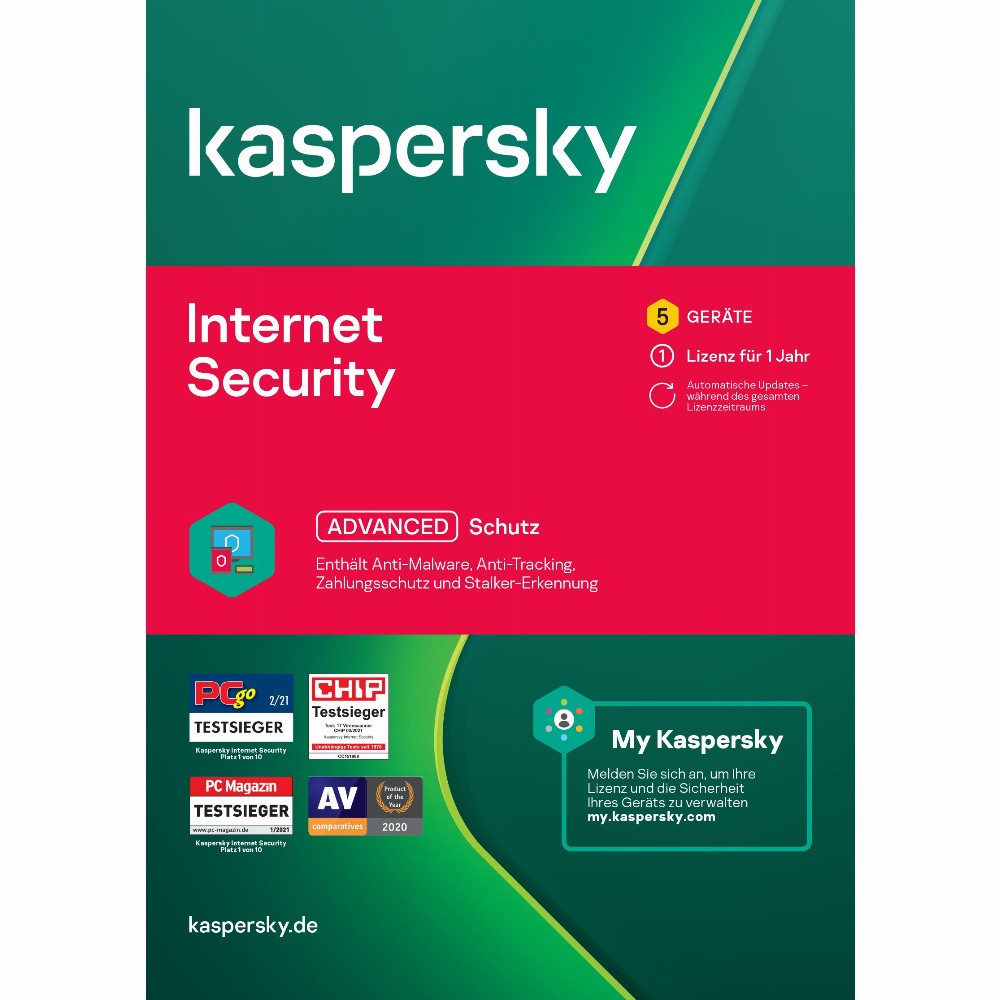 Kaspersky Internet Security - 5 Devices, 1 Year - ESD-Download ESD
