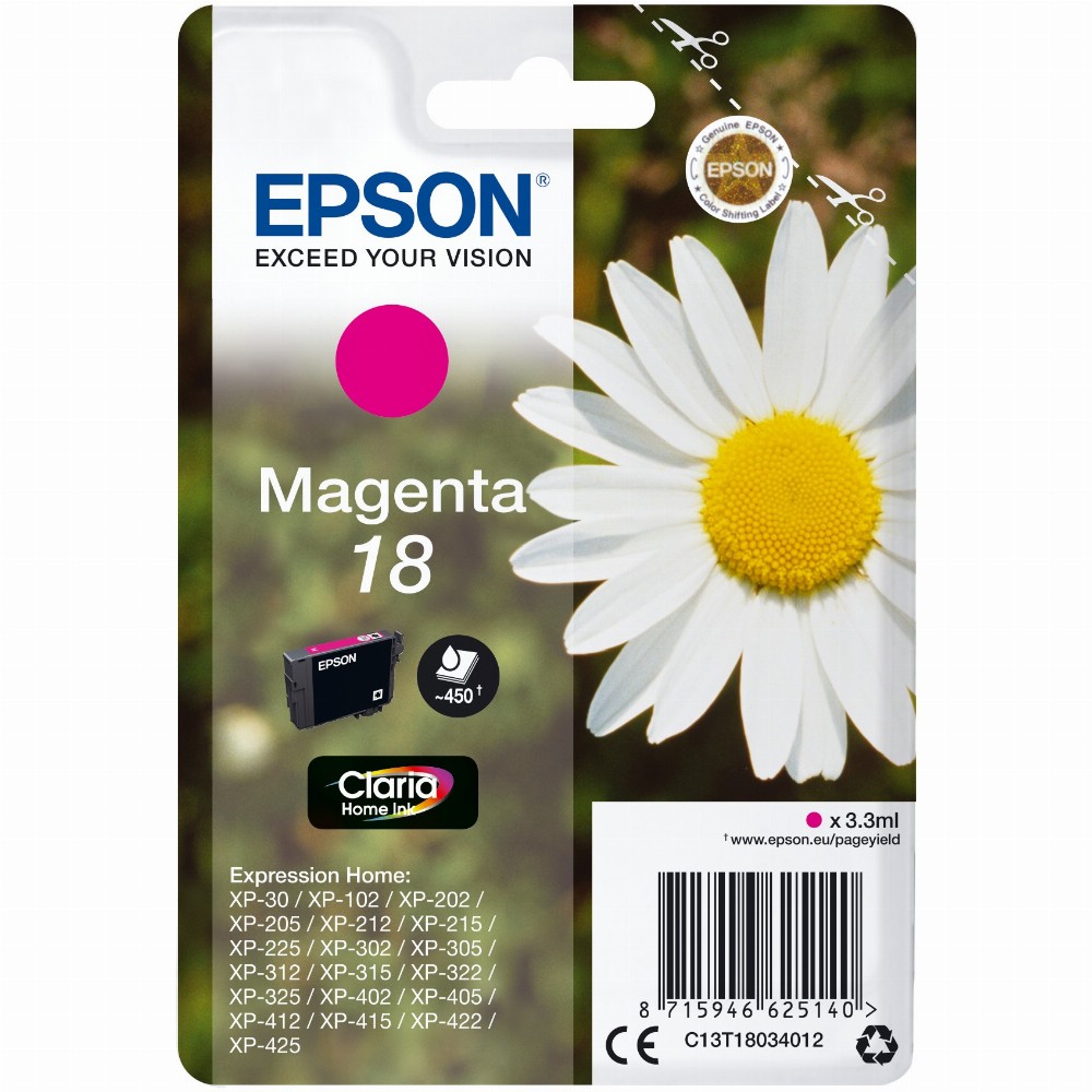 TIN Epson T18034012 Magenta NEUE VERPACKUNG
