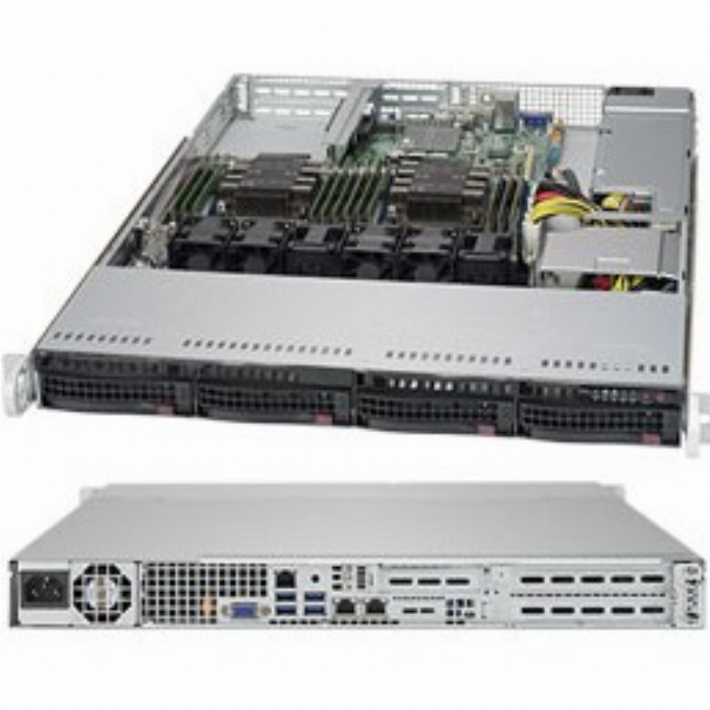 Barebone Server 1U Dual 3647; 4Hot-swap 3,5"; 600W Platinum; SuperServer 6019-WT