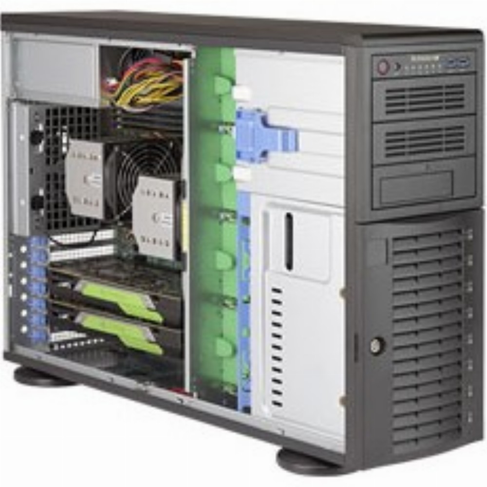 Barebone Server 4 U/Tower Dual 3647; 8 Hot-swap 3.5"; 1200W Redundant Platinum; SuperWorkstation 7049A-T