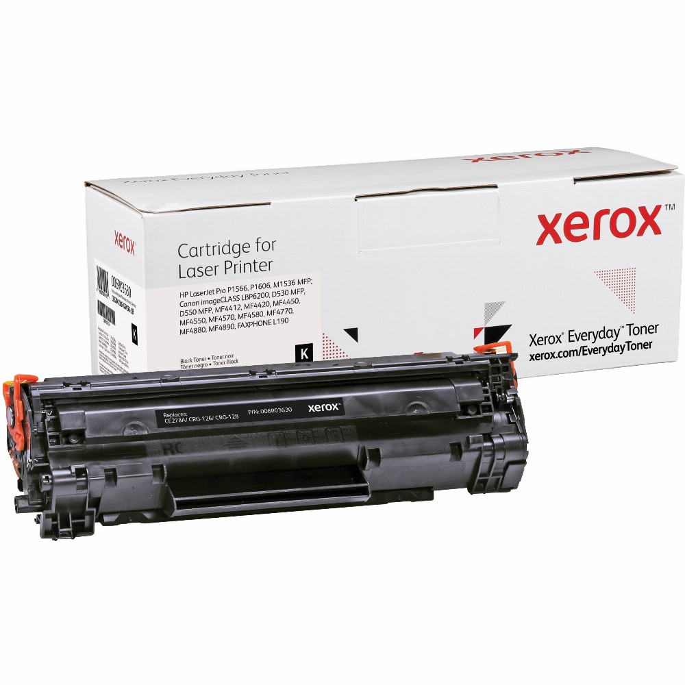 TON Xerox Black Toner Cartridge equivalent to HP 78A for use in LaserJet Pro P1566, P1606, M1536 MFP; Canon imageCLASS LBP6200, D530 MFP (CE278A)