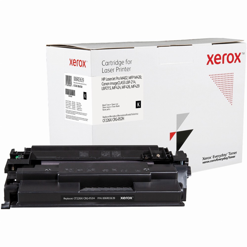 TON Xerox High Yield Black Toner Cartridge equivalent to HP 26X for use in LaserJet Pro M402, MFP M426; Canon imageCLASS LBP214, LBP215 (CF226X)