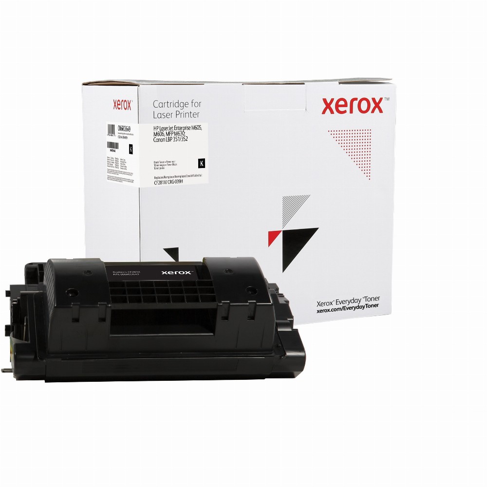 TON Xerox High Yield Black Toner Cartridge equivalent to HP 81X for use in LaserJet Enterprise M605, M606, MFP M630; Canon LBP 351/352 (CF281X)
