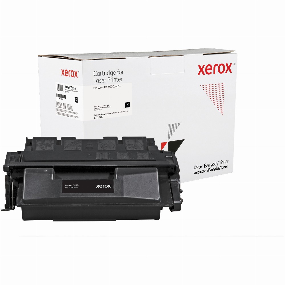TON Xerox High Yield Black Toner Cartridge equivalent to HP 27X for use in LaserJet 4000, 4050 (C4127X)