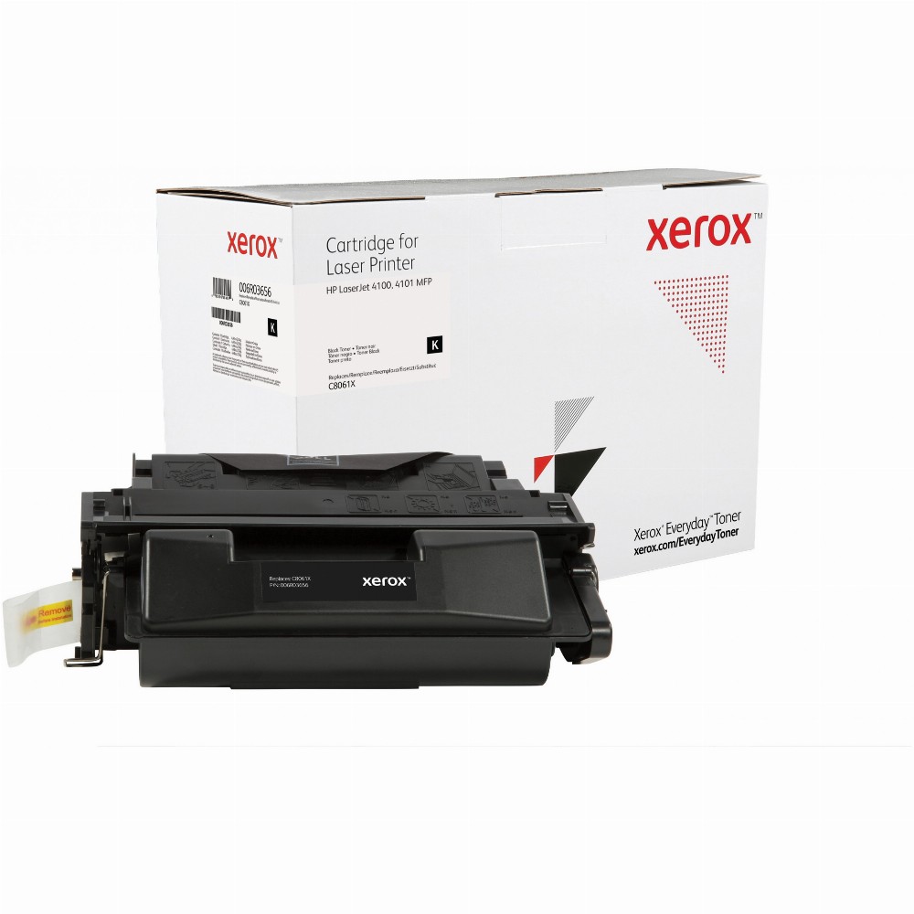 TON Xerox High Yield Black Toner Cartridge equivalent to HP 61X for use in LaserJet 4100, 4101 MFP (C8061X)