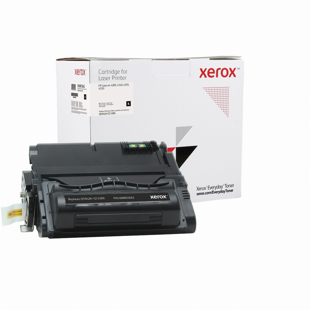 TON Xerox Black Toner Cartridge equivalent to HP 42A / 38A for use in LaserJet 4200, 4240, 4250, 4350 (Q5942A)