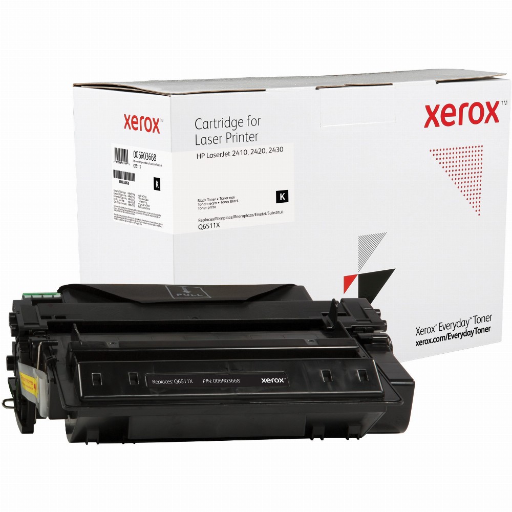 TON Xerox High Yield Black Toner Cartridge equivalent to HP 11X for use in LaserJet 2410, 2420, 2430 (Q6511X)