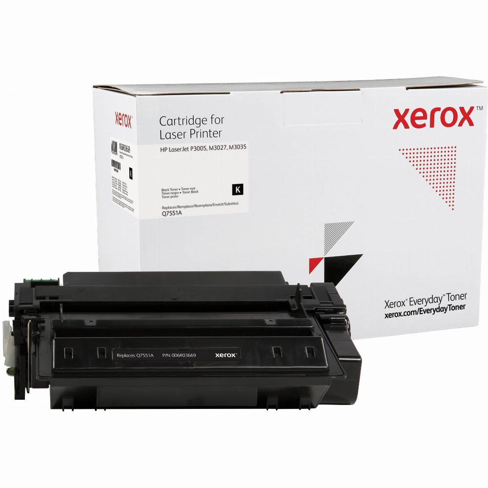 TON Xerox Black Toner Cartridge equivalent to HP 51A for use in LaserJet P3005, M3027, M3035 (Q7551A)