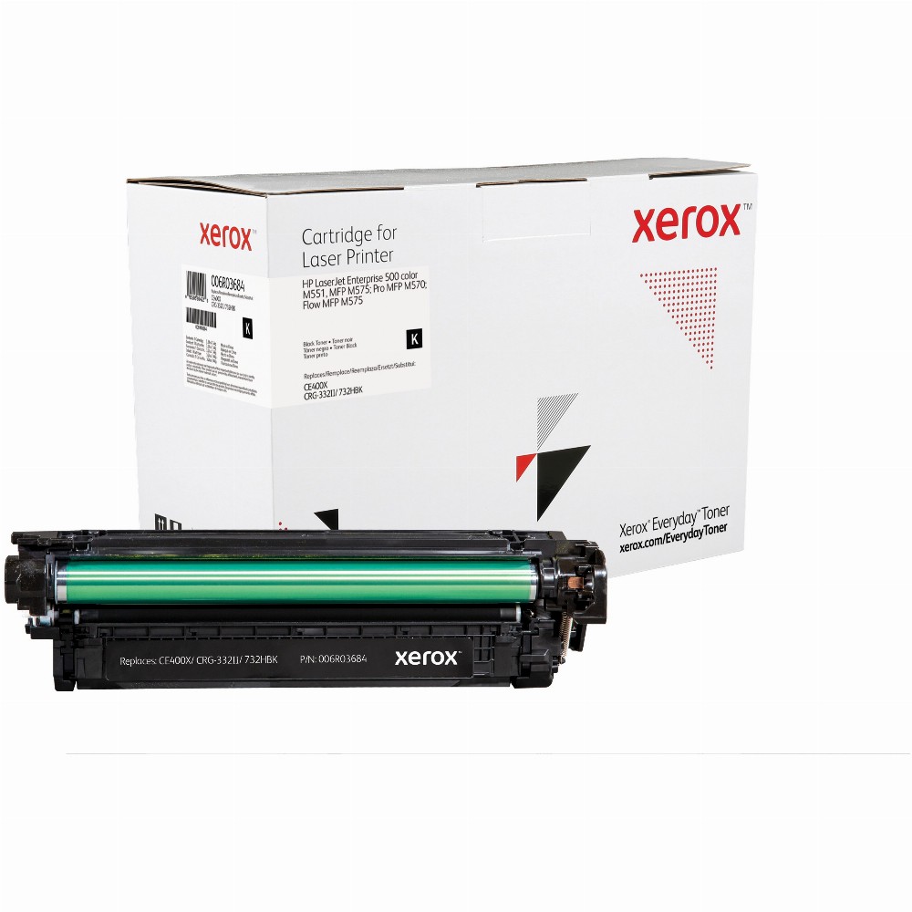TON Xerox High Yield Black Toner Cartridge equivalent to HP 507X for use in LaserJet Enterprise 500 color M551, MFP M575; Pro MFP M570; (CE400X)