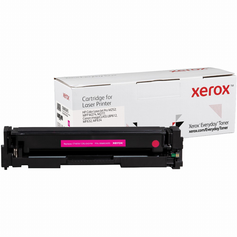 TON Xerox High Yield Magenta Toner Cartridge equivalent to HP 201X for use in Color LaserJet Pro M252; MFP M274, M277; Canon LBP612 (CF403X)