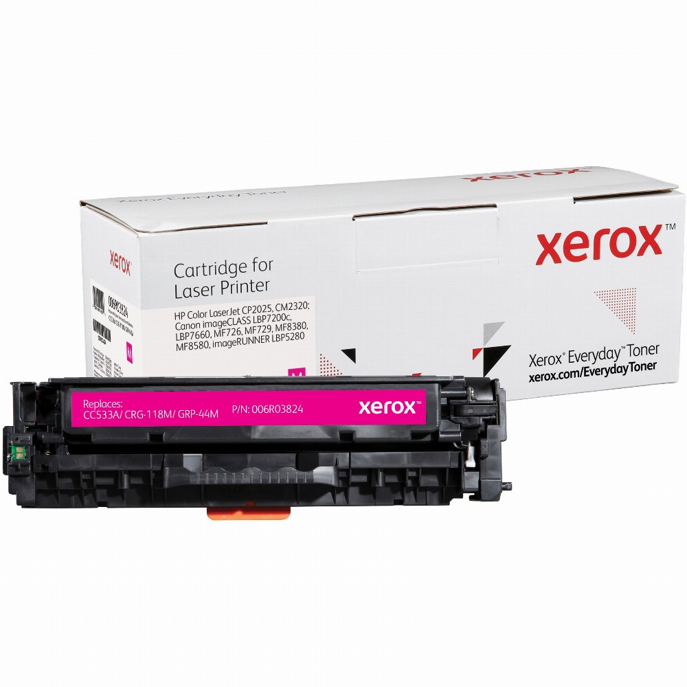 TON Xerox Magenta Toner Cartridge equivalent to HP 304A for use in Color LaserJet CP2025, CM2320; Canon LBP7200c, LBP7660, MF726, MF729 (CC533A)