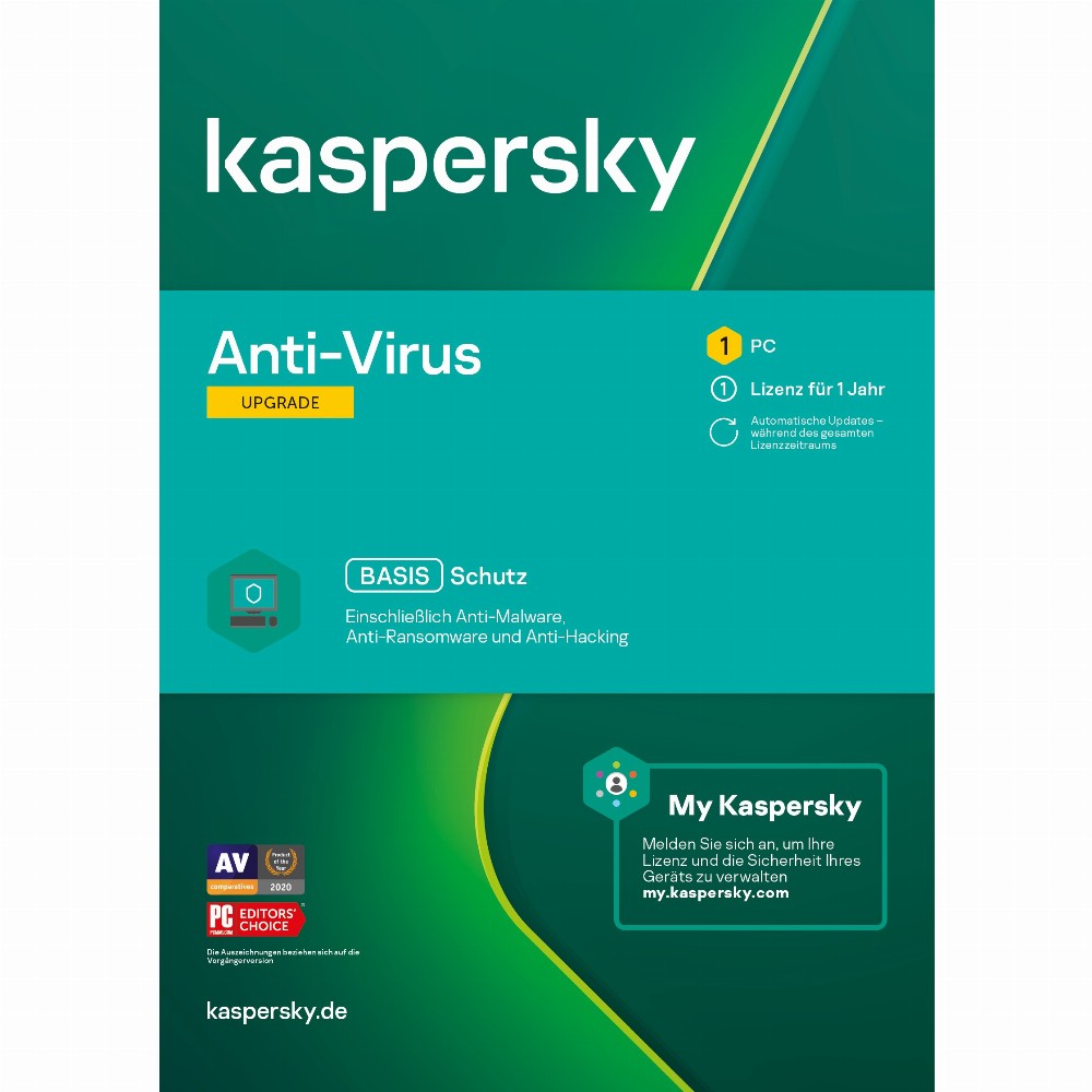 Kaspersky Anti-Virus - 1 Device, 1 Year - Upgrade - ESD-Download ESD