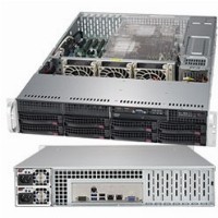 Barebone Server 2 U Dual 3647; 8 Hot-swap 3.5"; 1000W Redundant Titanium, 6029P-TRT