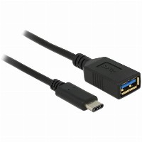 KAB Adapter USB-C > USB3.1 (ST-BU) 0,15m DeLOCK Bl
