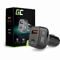 Car Charger Green Cell 1xUSB-C Power Delivery 1xUS
