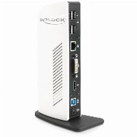 Delock USB 3.0 Port Repli, HDMI, DVI, USB3, GBLAN