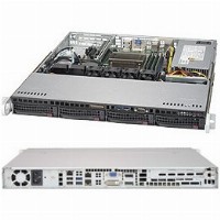 Barebone Server 1U Single 1151; 4 Hot-swap 3.5"; 350W Platinum; SuperServer 5019S-M2