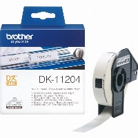 Brother DK11204 Schwarz auf Weiß 17x54mm 400 Einzeletiketten