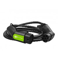 EM Green Cell Elektroauto Ladekabel/electric car charging cable Typ 2 22KW 32A 5m Black