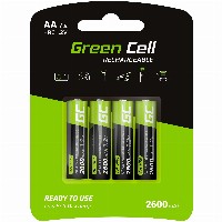 Akku 4xAA HR6 2600mAh Green Cell