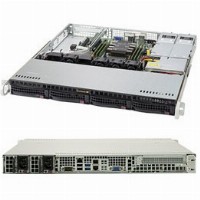 Barebone Server 1 U Single 3647; 4 Hot-swap 3.5"; 